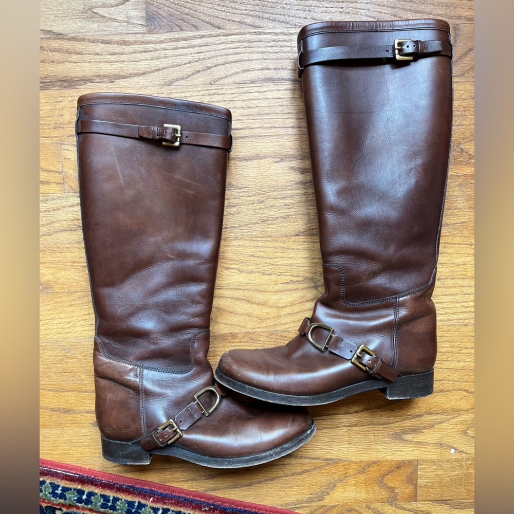 Ralph Lauren Block Heel Riding Boot